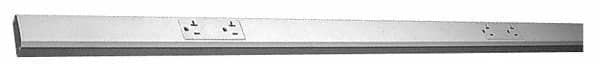 Wiremold - 1-1/2 Inch Long x 1-1/2 Inch Wide x 1 Inch High, Rectangular Raceway Clip - Ivory, For Use with Wiremold NM2000 Series Raceways - Americas Industrial Supply