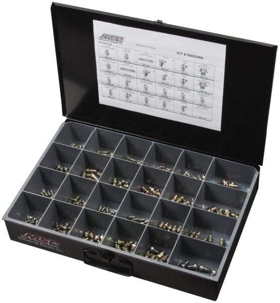 Value Collection - 250 Piece, Inch, Steel Grease Fitting Set - Americas Industrial Supply