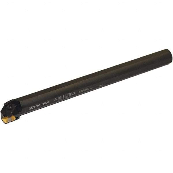 Tool-Flo - A-FLSR, Internal, Right Hand, 0.29" Max Depth of Cut, Indexable Grooving Tool Holder - FLFD-3RI Insert Compatibility, 1" Shank Width, 12" OAL, Through Coolant - Americas Industrial Supply