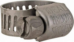 IDEAL TRIDON - SAE Size 4, 5/16 to 5/8" Diam, Stainless Steel Miniature Worm Drive Clamp - 5/16" Wide, Material Grade 301, Series 350 - Americas Industrial Supply