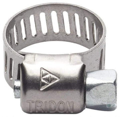 IDEAL TRIDON - SAE Size 188, 2-1/16 to 12-1/4" Diam, Stainless Steel Worm Drive Clamp - 1/2" Wide, Material Grade 201/305, Series 620 - Americas Industrial Supply