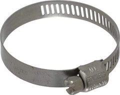 IDEAL TRIDON - SAE Size 20, 7/8 to 1-3/4" Diam, Stainless Steel Miniature Worm Drive Clamp - 5/16" Wide, Material Grade 301, Series 350 - Americas Industrial Supply