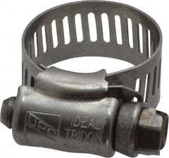 IDEAL TRIDON - SAE Size 8, 7/16 to 1" Diam, Stainless Steel Worm Drive Clamp - 1/2" Wide, Material Grade 201/305, Series 620 - Americas Industrial Supply