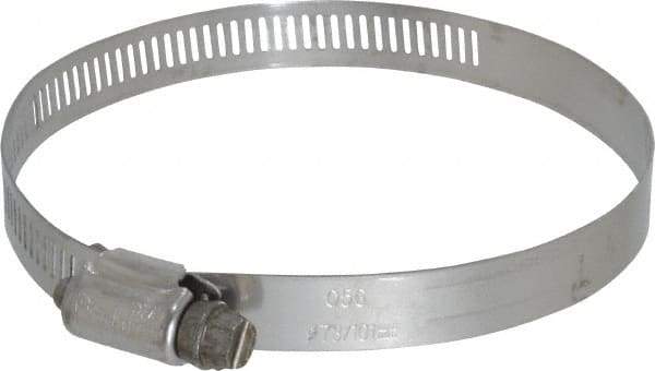 IDEAL TRIDON - SAE Size 56, 3-1/16 to 4" Diam, Stainless Steel Worm Drive Clamp - 1/2" Wide, Material Grade 201/305, Series 620 - Americas Industrial Supply