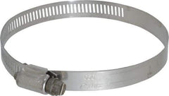 IDEAL TRIDON - SAE Size 56, 3-1/16 to 4" Diam, Stainless Steel Worm Drive Clamp - 1/2" Wide, Material Grade 201/305, Series 620 - Americas Industrial Supply