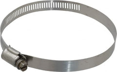 IDEAL TRIDON - SAE Size 64, 2-1/2 to 4-1/2" Diam, Stainless Steel Worm Drive Clamp - 1/2" Wide, Material Grade 201/305, Series 620 - Americas Industrial Supply