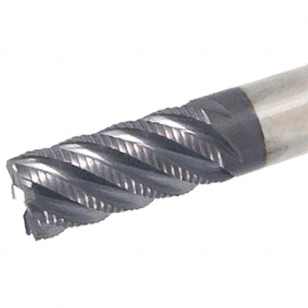 Iscar - 16mm Diam, Coarse Pitch, 34mm LOC, 6 Flute Solid Carbide 45° Corner Chamfer Roughing End Mill - TiAlN Finish, 92mm OAL, 16mm Shank Diam, Single End, 45° Helix - Americas Industrial Supply