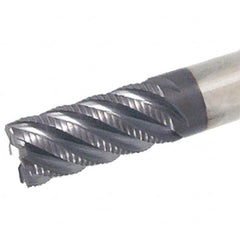 Iscar - 14mm Diam, Coarse Pitch, 30mm LOC, 4 Flute Solid Carbide 45° Corner Chamfer Roughing End Mill - TiAlN Finish, 83mm OAL, 14mm Shank Diam, Single End, 45° Helix - Americas Industrial Supply