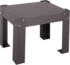 Durham - Gray, Steel, Cabinet Leg Kit - 21" Wide x 17" Deep x 4" High Body - Americas Industrial Supply