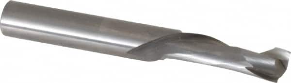 Onsrud - 3/8" Cutting Diam x 1-1/8" Length of Cut, 1 Flute, Compression Spiral Router Bit - Uncoated, Right Hand Cut, Solid Carbide, 3" OAL x 3/8" Shank Diam, Single Edge, 30° Helix Angle - Americas Industrial Supply