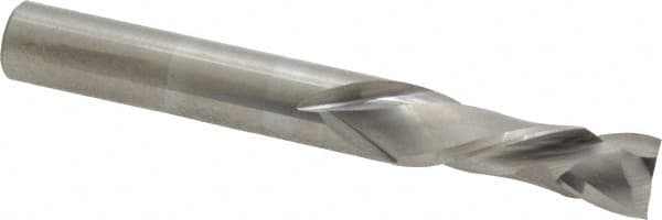 Onsrud - 3/8" Cutting Diam x 1-1/8" Length of Cut, 2 Flute, Compression Spiral Router Bit - Uncoated, Right Hand Cut, Solid Carbide, 3" OAL x 3/8" Shank Diam, Double Edge, 30° Helix Angle - Americas Industrial Supply