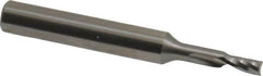 Onsrud - 1/8" Cutting Diam x 1/4" Length of Cut, 1 Flute, Upcut Spiral Router Bit - Uncoated, Right Hand Cut, Solid Carbide, 2" OAL x 1/4" Shank Diam, Single Edge, 21° Helix Angle - Americas Industrial Supply