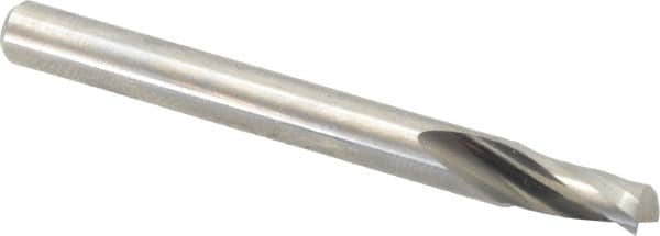 Onsrud - 3/16" Cutting Diam x 3/8" Length of Cut, 1 Flute, Upcut Spiral Router Bit - Uncoated, Right Hand Cut, Solid Carbide, 2" OAL x 3/16" Shank Diam, Single Edge, 21° Helix Angle - Americas Industrial Supply