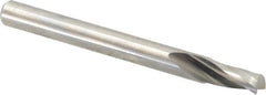 Onsrud - 3/16" Cutting Diam x 3/8" Length of Cut, 1 Flute, Upcut Spiral Router Bit - Uncoated, Right Hand Cut, Solid Carbide, 2" OAL x 3/16" Shank Diam, Single Edge, 21° Helix Angle - Americas Industrial Supply
