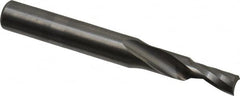 Onsrud - 3/16" Cutting Diam x 3/8" Length of Cut, 1 Flute, Upcut Spiral Router Bit - Uncoated, Right Hand Cut, Solid Carbide, 2" OAL x 1/4" Shank Diam, Single Edge, 21° Helix Angle - Americas Industrial Supply
