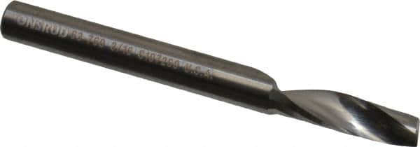 Onsrud - 3/16" Cutting Diam x 5/8" Length of Cut, 1 Flute, Upcut Spiral Router Bit - Uncoated, Right Hand Cut, Solid Carbide, 2" OAL x 3/16" Shank Diam, Single Edge, 21° Helix Angle - Americas Industrial Supply