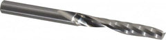 Onsrud - 1/4" Cutting Diam x 1-1/2" Length of Cut, 1 Flute, Upcut Spiral Router Bit - Uncoated, Right Hand Cut, Solid Carbide, 3" OAL x 1/4" Shank Diam, Single Edge, 21° Helix Angle - Americas Industrial Supply