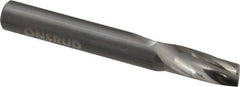 Onsrud - 3/8" Cutting Diam x 3/4" Length of Cut, 1 Flute, Upcut Spiral Router Bit - Uncoated, Right Hand Cut, Solid Carbide, 3" OAL x 3/8" Shank Diam, Single Edge, 21° Helix Angle - Americas Industrial Supply