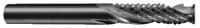 Onsrud - 1/4" Cut Diam, 1/4" Shank Diam, Cylinder Head Double Cut Burr - Carbide, Flat End, 1" LOC, 2-1/2" OAL - Americas Industrial Supply