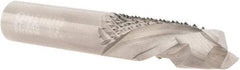 Onsrud - 1/2" Cut Diam, 1/2" Shank Diam, Cylinder Head Double Cut Burr - Carbide, Flat End, 1" LOC, 3" OAL - Americas Industrial Supply