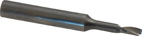 Onsrud - 1/8" Cutting Diam x 1/4" Length of Cut, 1 Flute, Upcut Spiral Router Bit - Uncoated, Right Hand Cut, Solid Carbide, 2" OAL x 1/4" Shank Diam, Single Edge, 21° Helix Angle - Americas Industrial Supply