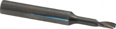 Onsrud - 1/8" Cutting Diam x 1/4" Length of Cut, 1 Flute, Upcut Spiral Router Bit - Uncoated, Right Hand Cut, Solid Carbide, 2" OAL x 1/4" Shank Diam, Single Edge, 21° Helix Angle - Americas Industrial Supply