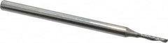 Onsrud - 1/16" Cutting Diam x 1/4" Length of Cut, 1 Flute, Downcut Spiral Router Bit - Uncoated, Right Hand Cut, Solid Carbide, 2" OAL x 1/8" Shank Diam, Single Edge, 21° Helix Angle - Americas Industrial Supply