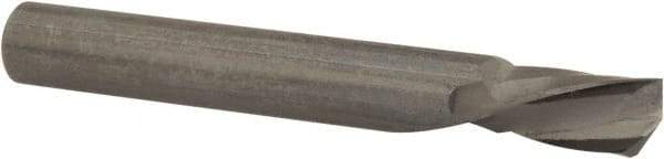 Onsrud - 1/4" Cutting Diam x 3/8" Length of Cut, 1 Flute, Downcut Spiral Router Bit - Uncoated, Right Hand Cut, Solid Carbide, 2" OAL x 1/4" Shank Diam, Single Edge, 21° Helix Angle - Americas Industrial Supply