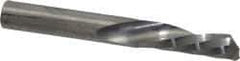 Onsrud - 1/4" Cutting Diam x 3/4" Length of Cut, 1 Flute, Downcut Spiral Router Bit - Uncoated, Right Hand Cut, Solid Carbide, 2" OAL x 1/4" Shank Diam, Single Edge, 21° Helix Angle - Americas Industrial Supply
