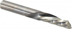 Onsrud - 3/8" Cutting Diam x 1-1/8" Length of Cut, 1 Flute, Downcut Spiral Router Bit - Uncoated, Right Hand Cut, Solid Carbide, 3" OAL x 3/8" Shank Diam, Single Edge, 21° Helix Angle - Americas Industrial Supply