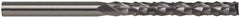 Accupro - 1/4" Diam, 3/4" LOC, End Mill End, Solid Carbide Diamond Pattern Router Bit - Right Hand Cut, 2" OAL, 1/4" Shank Diam, Use on Fiberglass - Americas Industrial Supply