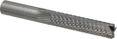 Onsrud - 1/2" Cut Diam, 1/2" Shank Diam, Cylinder Head Fluted Cut Burr - Carbide, Flat End, 2-1/8" LOC, 4" OAL - Americas Industrial Supply