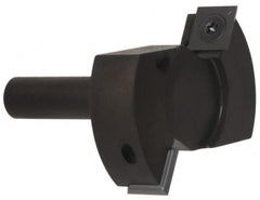 Onsrud - 2-1/2" Cutting Diam, 1/8" Max Depth of Cut, 1/2" Shank Diam, Indexable Spoilboard Surface Insert Cutter - 2 Cutters, Up Shear Cut, ICK L 142 Insert Style, 2.8" OAL, 2" Shank Length, Right Hand Cut - Americas Industrial Supply