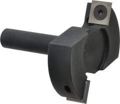 Onsrud - 2-1/2" Cutting Diam, 1/8" Max Depth of Cut, 1/2" Shank Diam, Indexable Spoilboard Surface Insert Cutter - 2 Cutters, Straight Cut, ICK L 142 Insert Style, 2.8" OAL, 2" Shank Length, Right Hand Cut - Americas Industrial Supply