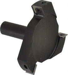 Onsrud - 4" Cutting Diam, 1/8" Max Depth of Cut, 3/4" Shank Diam, Indexable Spoilboard Surface Insert Cutter - 3 Cutters, Straight Cut, ICK L 142 Insert Style, 3.05" OAL, 2-1/4" Shank Length, Right Hand Cut - Americas Industrial Supply