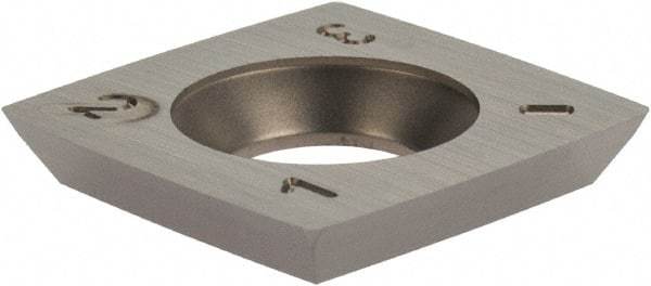 Onsrud - VPGT160412 Carbide Milling Insert - Uncoated, 1/4" Thick, 1/2" Inscribed Circle - Americas Industrial Supply