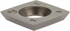 Onsrud - VPGT160412 Carbide Milling Insert - Uncoated, 1/4" Thick, 1/2" Inscribed Circle - Americas Industrial Supply