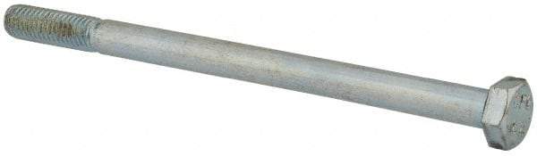 Value Collection - M8x1.25mm Metric Coarse, 120mm Length Under Head Hex Head Cap Screw - Partially Threaded, Grade 8.8 Steel, Zinc-Plated Finish, 13mm Hex - Americas Industrial Supply