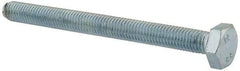 Value Collection - M10x1.50mm Metric Coarse, 110mm Length Under Head Hex Head Cap Screw - Fully Threaded, Grade 8.8 Steel, Zinc-Plated Finish, 17mm Hex - Americas Industrial Supply