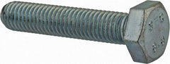 Value Collection - M10x1.50mm Metric Coarse, 50mm Length Under Head Hex Head Cap Screw - Fully Threaded, Grade 8.8 Steel, Zinc-Plated Finish, 17mm Hex - Americas Industrial Supply