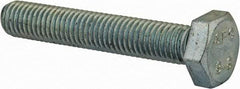 Value Collection - M10x1.50mm Metric Coarse, 60mm Length Under Head Hex Head Cap Screw - Fully Threaded, Grade 8.8 Steel, Zinc-Plated Finish, 17mm Hex - Americas Industrial Supply