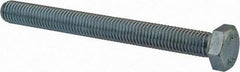Value Collection - M12x1.75mm Metric Coarse, 120mm Length Under Head Hex Head Cap Screw - Fully Threaded, Grade 8.8 Steel, Zinc-Plated Finish, 19mm Hex - Americas Industrial Supply