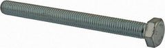 Value Collection - M12x1.75mm Metric Coarse, 130mm Length Under Head Hex Head Cap Screw - Fully Threaded, Grade 8.8 Steel, Zinc-Plated Finish, 19mm Hex - Americas Industrial Supply