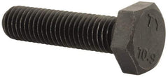 Value Collection - M10x1.50mm Metric Coarse, 40mm Length Under Head Hex Head Cap Screw - Fully Threaded, Grade 10.9 Steel, Uncoated, 17mm Hex - Americas Industrial Supply