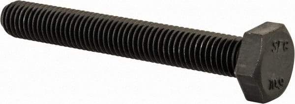 Value Collection - M10x1.50mm Metric Coarse, 75mm Length Under Head Hex Head Cap Screw - Fully Threaded, Grade 10.9 Steel, Uncoated, 17mm Hex - Americas Industrial Supply