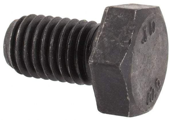 Value Collection - M12x1.75mm Metric Coarse, 20mm Length Under Head Hex Head Cap Screw - Fully Threaded, Grade 10.9 Steel, Uncoated, 19mm Hex - Americas Industrial Supply