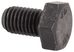 Value Collection - M12x1.75mm Metric Coarse, 20mm Length Under Head Hex Head Cap Screw - Fully Threaded, Grade 10.9 Steel, Uncoated, 19mm Hex - Americas Industrial Supply