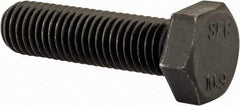 Value Collection - M12x1.75mm Metric Coarse, 45mm Length Under Head Hex Head Cap Screw - Fully Threaded, Grade 10.9 Steel, Uncoated, 19mm Hex - Americas Industrial Supply