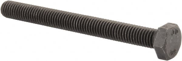 Value Collection - M8x1.25mm Metric Coarse, 80mm Length Under Head Hex Head Cap Screw - Fully Threaded, Grade 10.9 Steel, Uncoated, 13mm Hex - Americas Industrial Supply