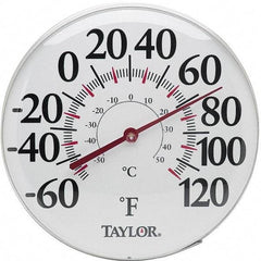 Taylor - -40 to 120°F, Window and Wall Thermometer - 18 Inch Diameter - Americas Industrial Supply